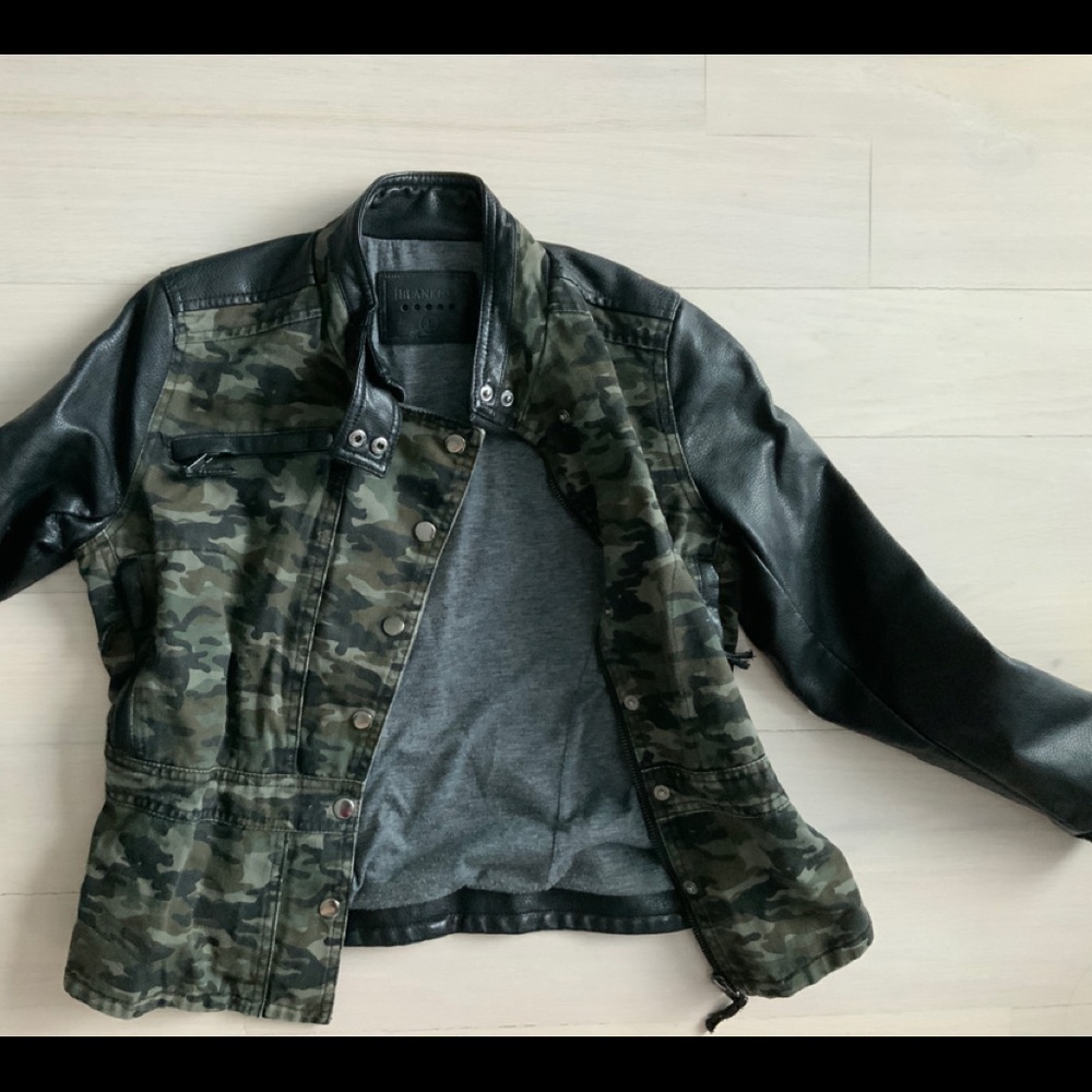 Army and Leather Jacket from BLANKNYC